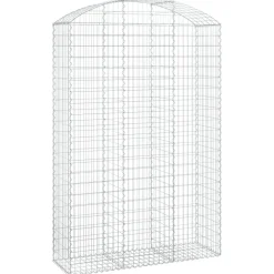 Online FinePRICE Kaareva kivikori 100x30x60/80 cm galvanoitu rauta