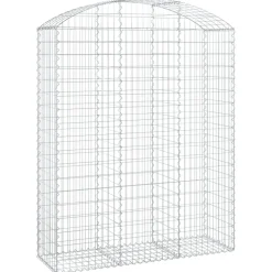 Online FinePRICE Kaareva kivikori 100x30x60/80 cm galvanoitu rauta
