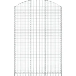 Online FinePRICE Kaareva kivikori 100x30x60/80 cm galvanoitu rauta