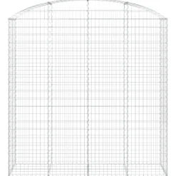 Online FinePRICE Kaareva kivikori 100x30x60/80 cm galvanoitu rauta