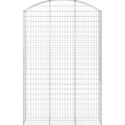 Online FinePRICE Kaareva kivikori 100x30x60/80 cm galvanoitu rauta