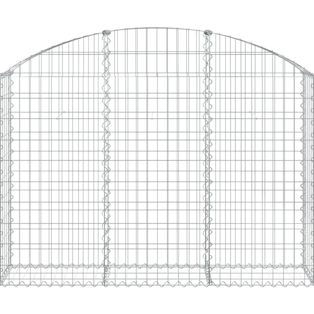 Online FinePRICE Kaareva kivikori 100x30x60/80 cm galvanoitu rauta