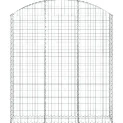 Online FinePRICE Kaareva kivikori 100x30x60/80 cm galvanoitu rauta