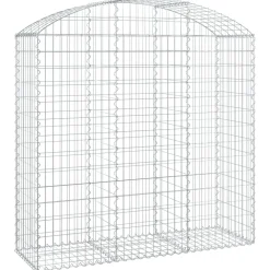 Online FinePRICE Kaareva kivikori 100x30x60/80 cm galvanoitu rauta