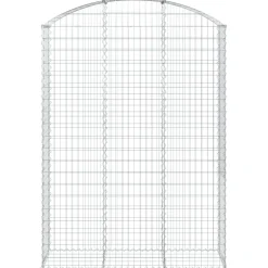 Online FinePRICE Kaareva kivikori 100x30x60/80 cm galvanoitu rauta