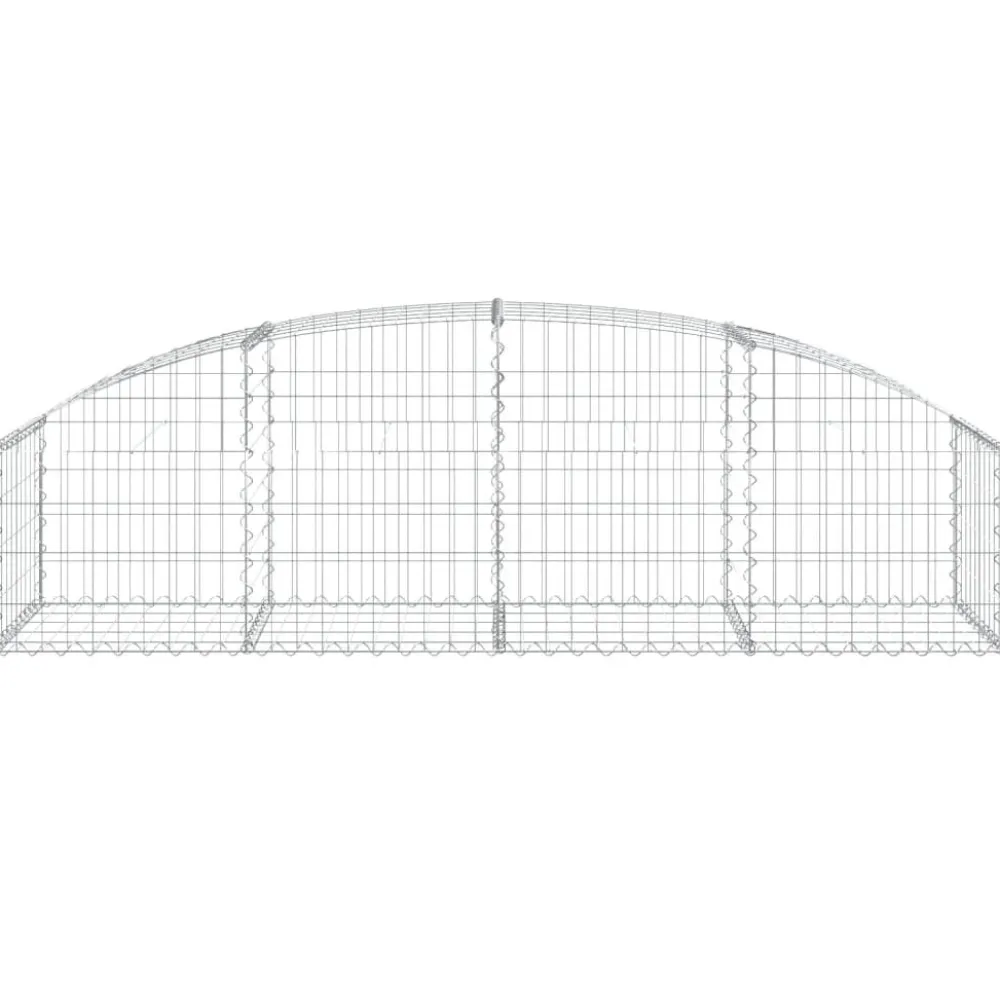 Online FinePRICE Kaareva kivikori 100x30x60/80 cm galvanoitu rauta