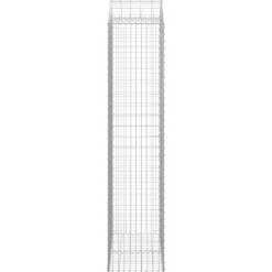 Online FinePRICE Kaareva kivikori 100x30x60/80 cm galvanoitu rauta