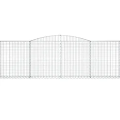 Discount FinePRICE Kaareva kivikori 200x50x40/60 cm galvanoitu rauta