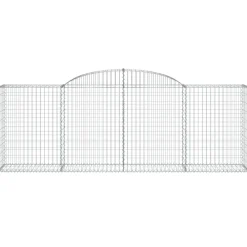 Discount FinePRICE Kaareva kivikori 200x50x40/60 cm galvanoitu rauta