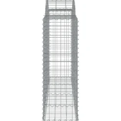 Discount FinePRICE Kaareva kivikori 200x50x40/60 cm galvanoitu rauta