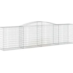 Discount FinePRICE Kaareva kivikori 200x50x40/60 cm galvanoitu rauta