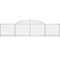 Discount FinePRICE Kaareva kivikori 200x50x40/60 cm galvanoitu rauta