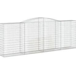 Discount FinePRICE Kaareva kivikori 200x50x40/60 cm galvanoitu rauta