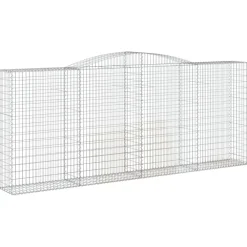 Discount FinePRICE Kaareva kivikori 200x50x40/60 cm galvanoitu rauta