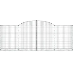 Discount FinePRICE Kaareva kivikori 200x50x40/60 cm galvanoitu rauta