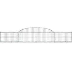 Discount FinePRICE Kaareva kivikori 200x50x40/60 cm galvanoitu rauta