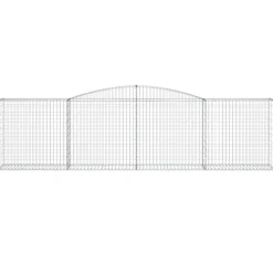 Discount FinePRICE Kaareva kivikori 200x50x40/60 cm galvanoitu rauta