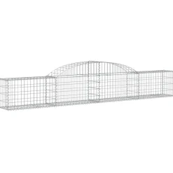 Discount FinePRICE Kaareva kivikori 200x50x40/60 cm galvanoitu rauta