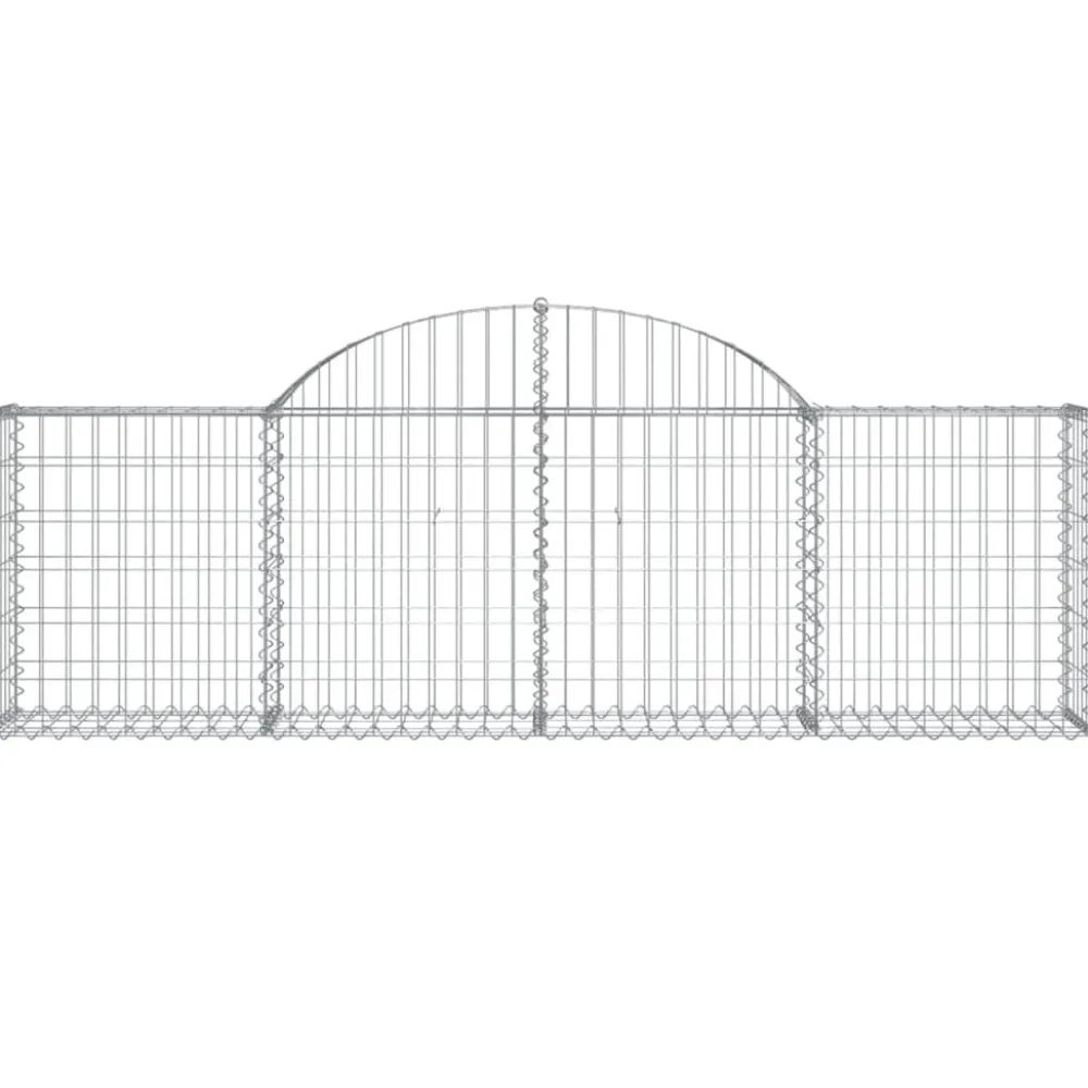 Discount FinePRICE Kaareva kivikori 200x50x40/60 cm galvanoitu rauta