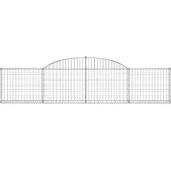Discount FinePRICE Kaareva kivikori 200x50x40/60 cm galvanoitu rauta