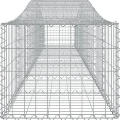Clearance FinePRICE Kaareva kivikori 200x50x40/60 cm galvanoitua rautaa