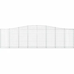Clearance FinePRICE Kaareva kivikori 200x50x40/60 cm galvanoitua rautaa