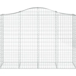 Clearance FinePRICE Kaareva kivikori 200x50x40/60 cm galvanoitua rautaa