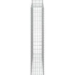 Clearance FinePRICE Kaareva kivikori 200x50x40/60 cm galvanoitua rautaa