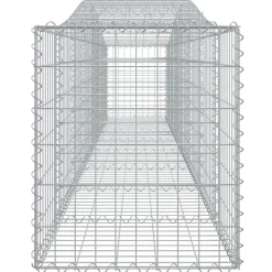Clearance FinePRICE Kaareva kivikori 200x50x40/60 cm galvanoitua rautaa