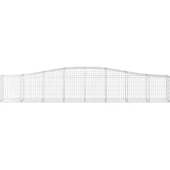 Clearance FinePRICE Kaareva kivikori 200x50x40/60 cm galvanoitua rautaa