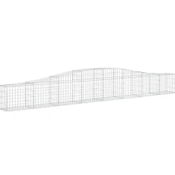 Clearance FinePRICE Kaareva kivikori 200x50x40/60 cm galvanoitua rautaa