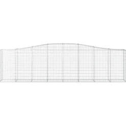 Clearance FinePRICE Kaareva kivikori 200x50x40/60 cm galvanoitua rautaa