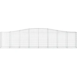 Clearance FinePRICE Kaareva kivikori 200x50x40/60 cm galvanoitua rautaa