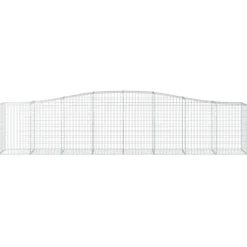 Clearance FinePRICE Kaareva kivikori 200x50x40/60 cm galvanoitua rautaa