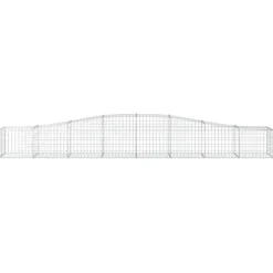 Clearance FinePRICE Kaareva kivikori 200x50x40/60 cm galvanoitua rautaa