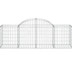 Best FinePRICE Kaareva kivikori 200x30x140/160 cm galvanoitu rauta (53487)