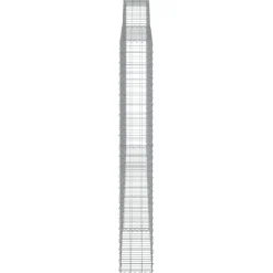Best FinePRICE Kaareva kivikori 200x30x140/160 cm galvanoitu rauta (53487)