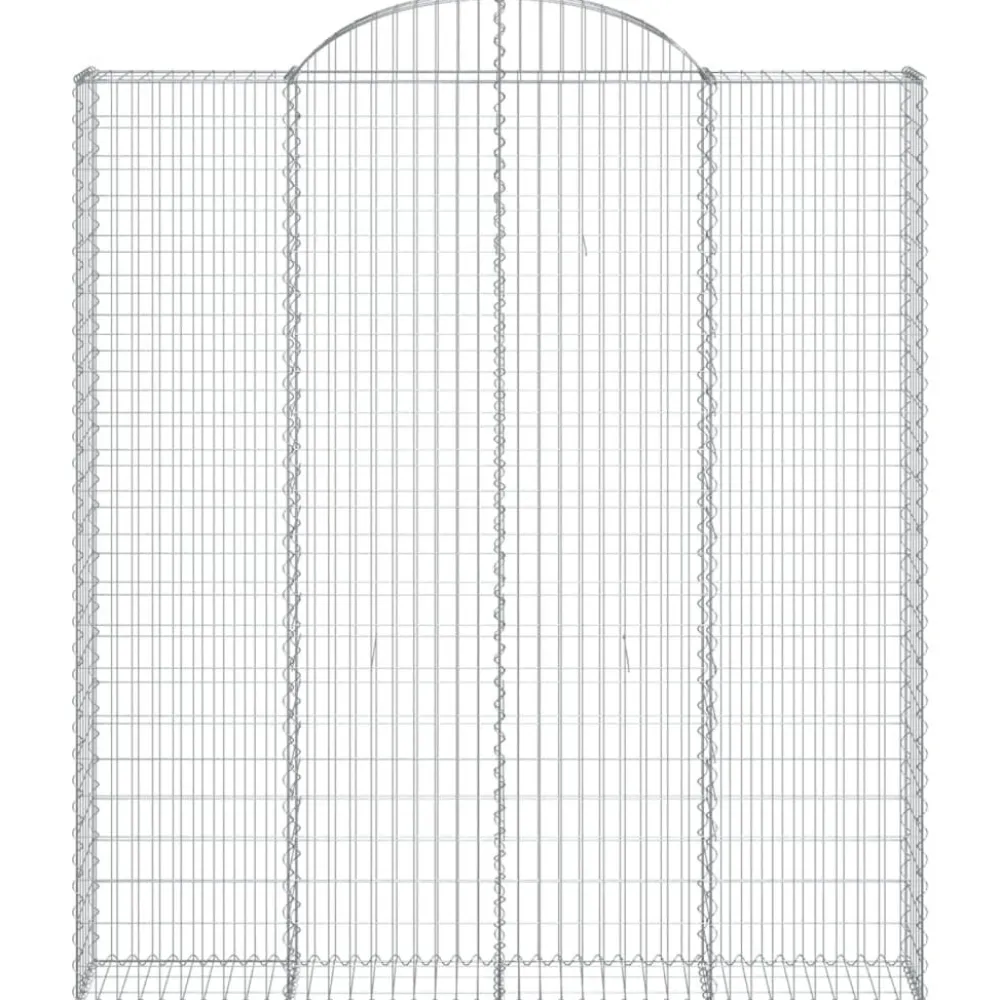 Sale FinePRICE Kaarevat kivikorit 2 kpl 200x30x40/60 cm galvanoitu rauta (46047)