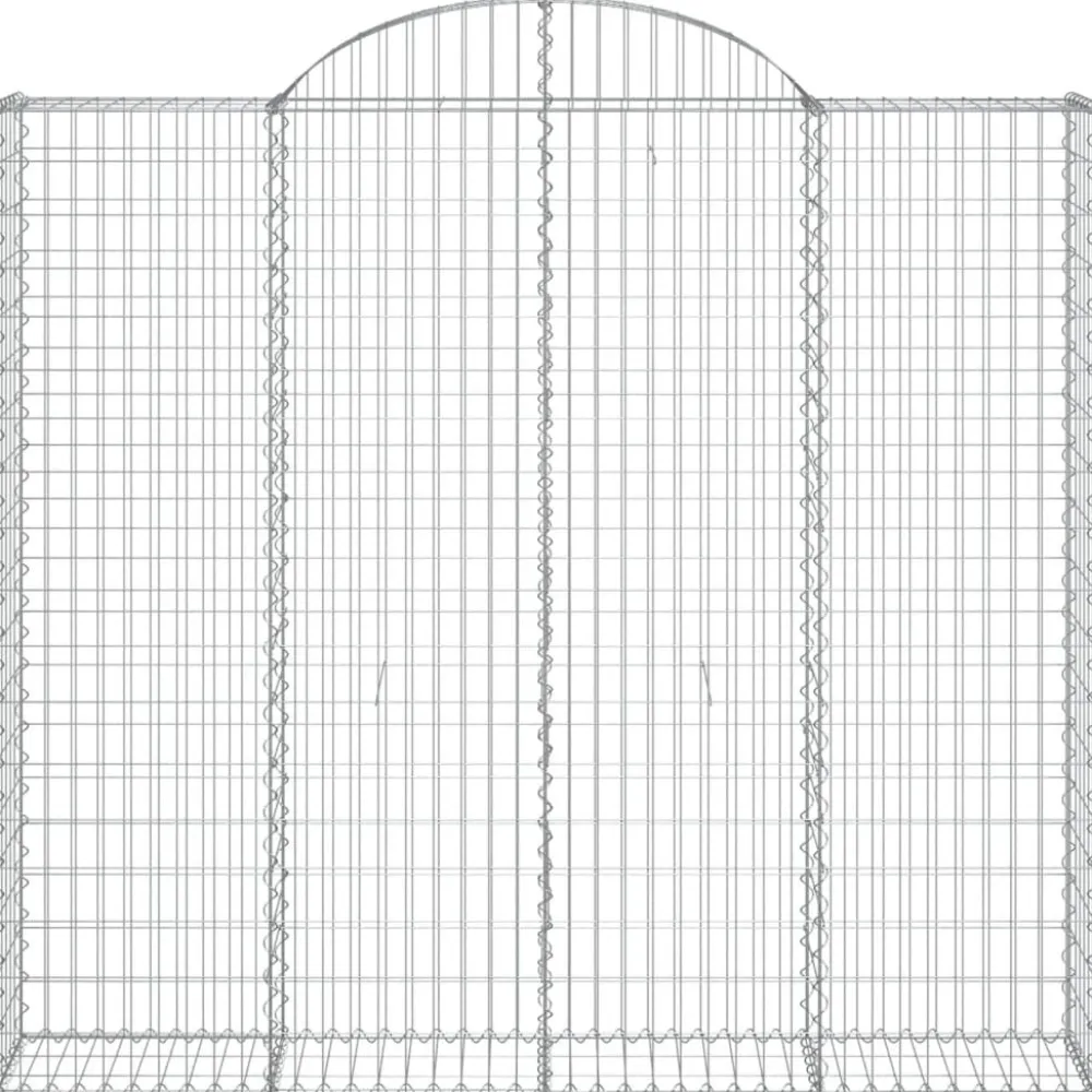 Sale FinePRICE Kaarevat kivikorit 2 kpl 200x30x40/60 cm galvanoitu rauta (46047)