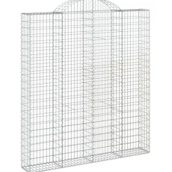 Sale FinePRICE Kaarevat kivikorit 2 kpl 200x30x40/60 cm galvanoitu rauta (46047)