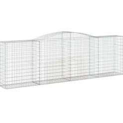 Sale FinePRICE Kaarevat kivikorit 2 kpl 200x30x40/60 cm galvanoitu rauta (46047)