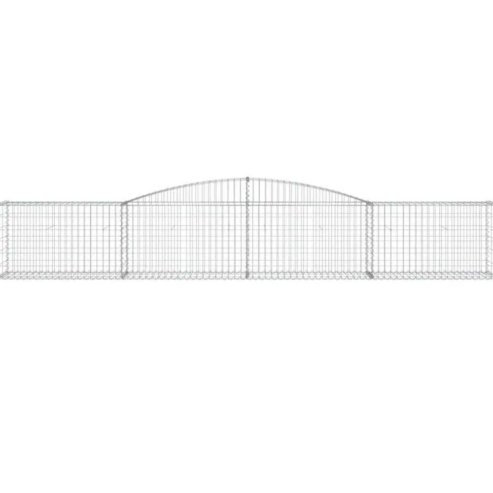 Sale FinePRICE Kaarevat kivikorit 2 kpl 200x30x40/60 cm galvanoitu rauta (46047)