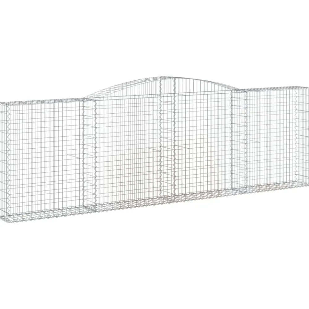 Sale FinePRICE Kaarevat kivikorit 2 kpl 200x30x40/60 cm galvanoitu rauta (46047)