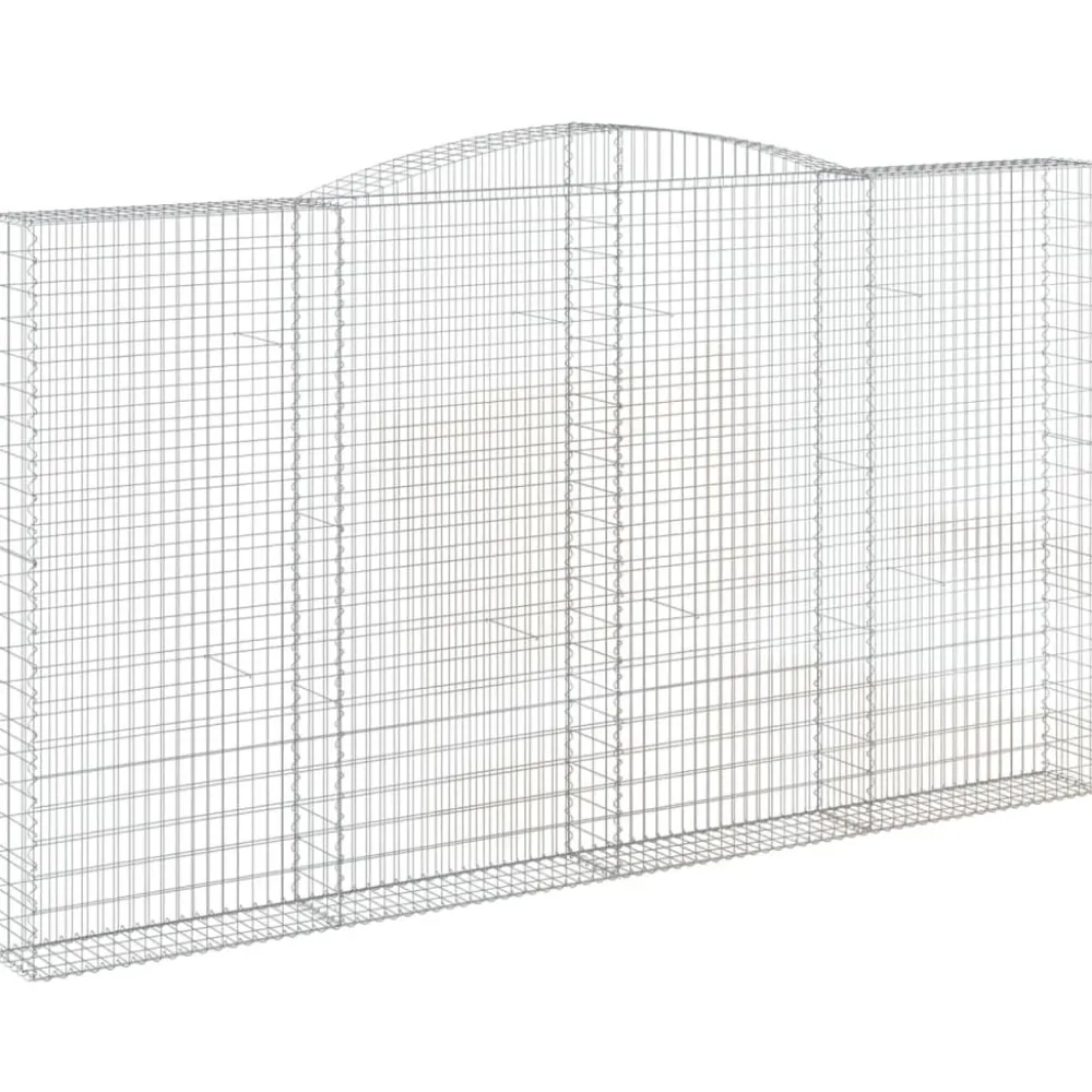 Sale FinePRICE Kaarevat kivikorit 2 kpl 200x30x40/60 cm galvanoitu rauta (46047)