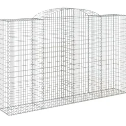 Sale FinePRICE Kaarevat kivikorit 2 kpl 200x30x40/60 cm galvanoitu rauta (46047)