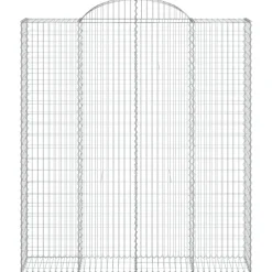 Sale FinePRICE Kaarevat kivikorit 2 kpl 200x30x40/60 cm galvanoitu rauta (46047)