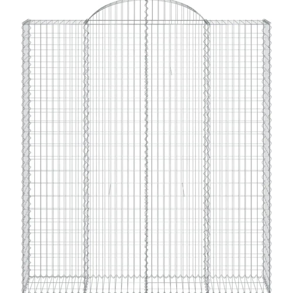 Sale FinePRICE Kaarevat kivikorit 2 kpl 200x30x40/60 cm galvanoitu rauta (46047)