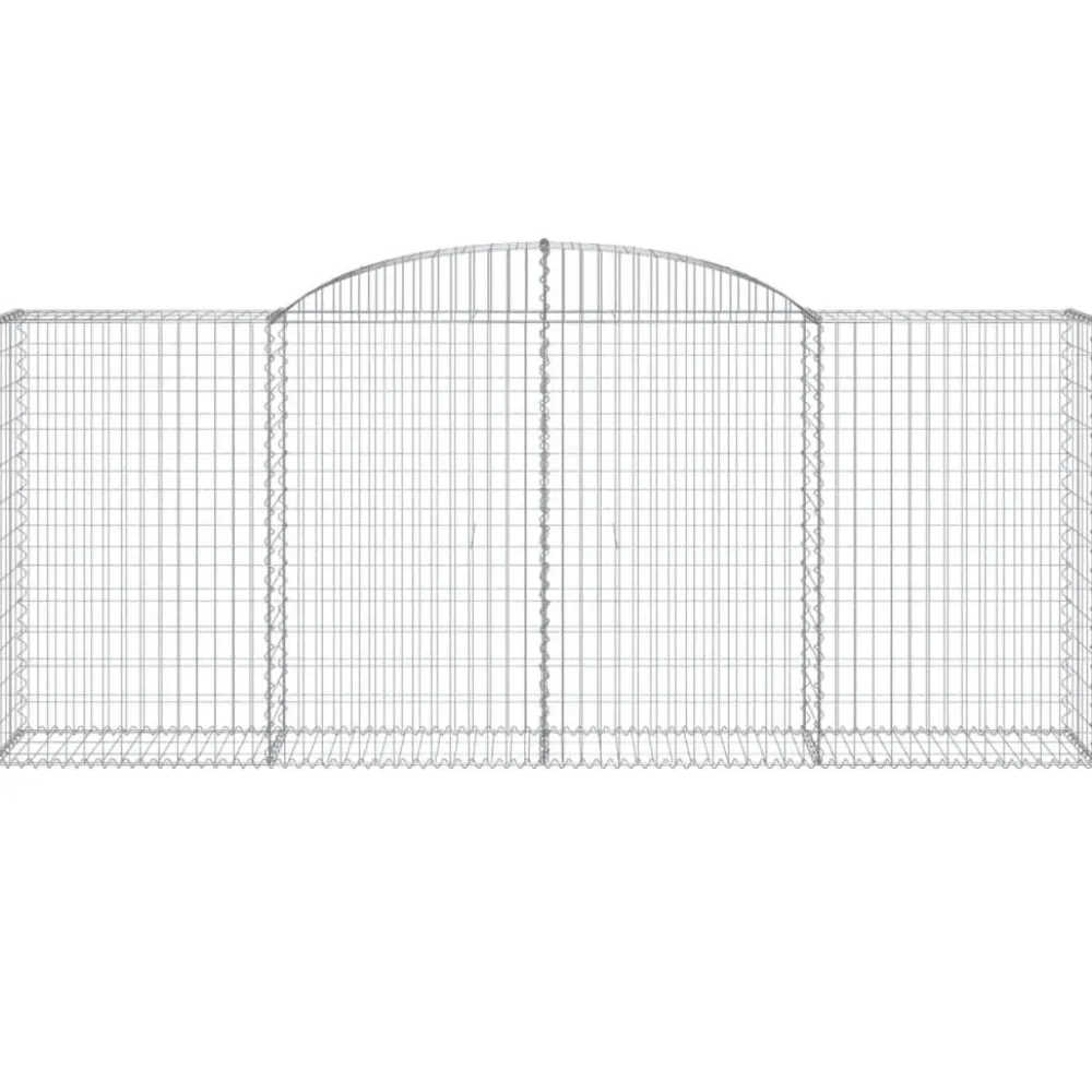 Sale FinePRICE Kaarevat kivikorit 2 kpl 200x30x40/60 cm galvanoitu rauta (46047)
