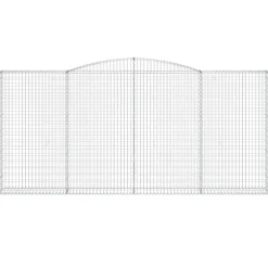 Sale FinePRICE Kaarevat kivikorit 2 kpl 200x30x40/60 cm galvanoitu rauta (46047)