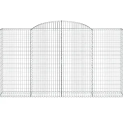 Sale FinePRICE Kaarevat kivikorit 2 kpl 200x30x40/60 cm galvanoitu rauta (46047)